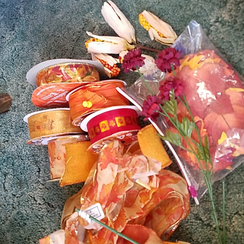 Ribbons, Leaves and Tiny Indian Corn